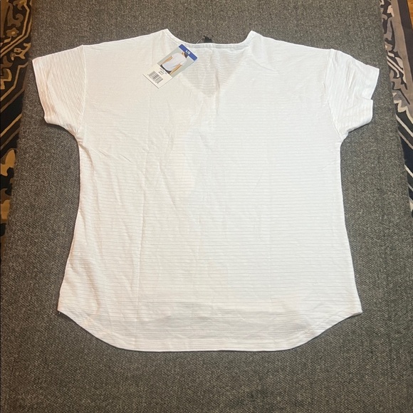 NWT Talbots Women's White Short Sleeve Top sz L - Picture 7 of 7